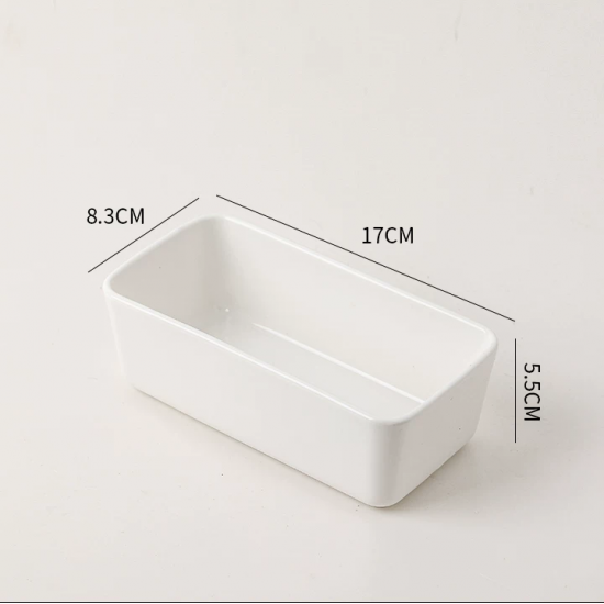 Wood and Porcelain Three-Piece Serving Set